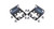 5064-2085 - HP Rackmount Kit-2 Brackets for ProCurve J4899B J4900A J9022A