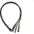 HPE 100GbE QSFP28 to 4x25GbE SFP28 1m Direct Attach Copper Cable - Q9S72A