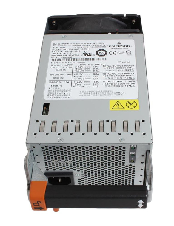 Part No: 49Y7760 - IBM 1975-Watts Power Supply for System x3850 X3950 X5