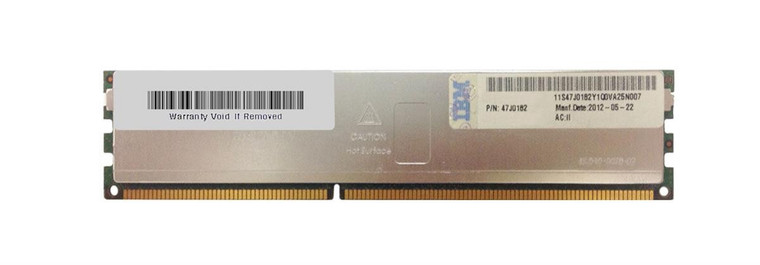 Part No: 47J0182 - IBM 16GB (1X16GB) 240-Pin HCDIMM - PC3-10600 CL9 ECC DDR3 1333MHz Memory Module for I