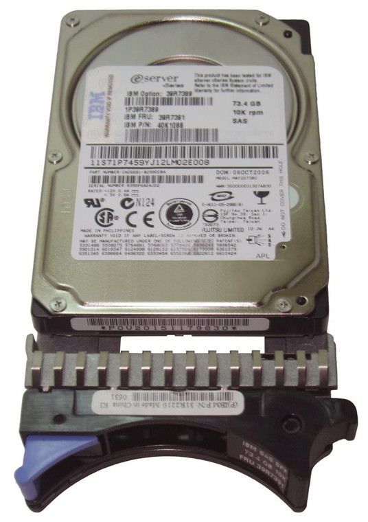Part No: 90Y8876 - IBM 600GB 10000RPM SAS 6GB/s G2 2.5-inch Hot Pluggable SFF Hard Drive with Tray
