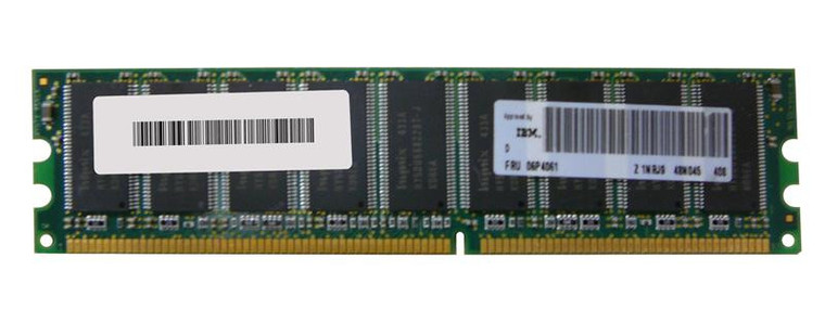 Part No: 06P4061 - IBM 512MB 333MHz PC2700 184-Pin DIMM CL2.5 ECC DDR SDRAM IBM Memory for IBM EServer xSeries206 306
