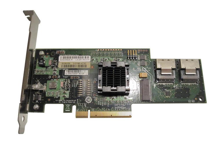Part No: 44E8689 - IBM ServerRAID BR10I 8-Port PCI Express SAS/SATA RAID Controller
