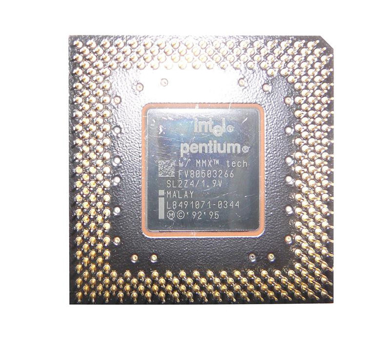 Part No: FV80503266 - Intel Pentium MMX 266MHz 66MHz FSB Socket 296-Pin PPGA Low-power Processor