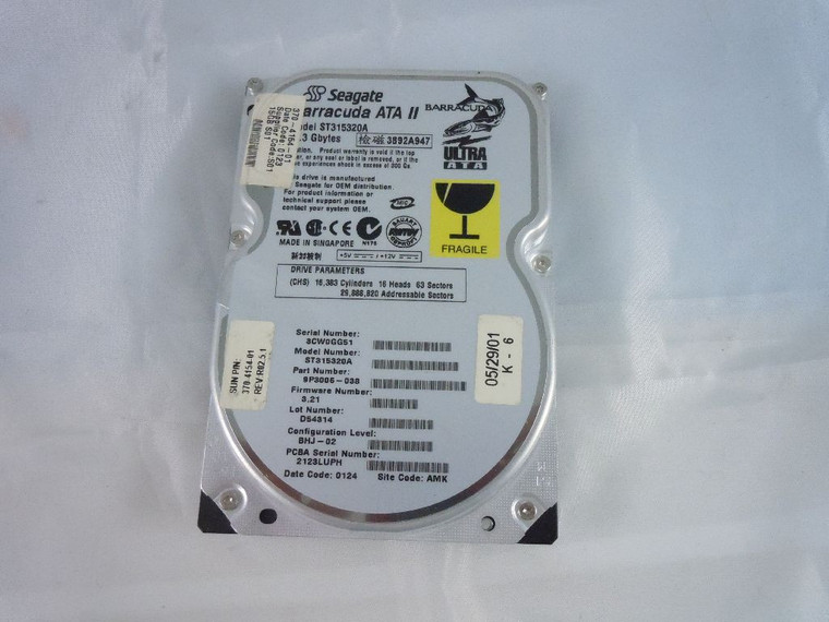 Part No: X6172A - Sun 15 GB 3.5 Internal Hard Drive - IDE Ultra ATA/100 (ATA-6) - 7200 rpm