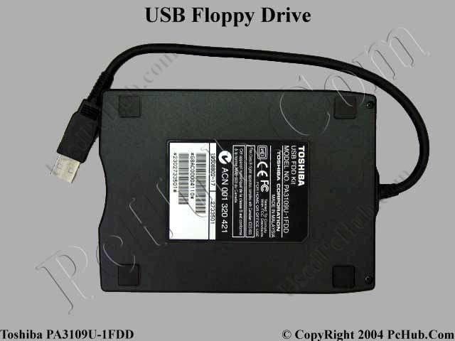 Part No: PA3109U-1FDD - Toshiba PA3109U1FDD Floppy Drive - 1.44MB PC - 1 x 4-pin - 3.5 External