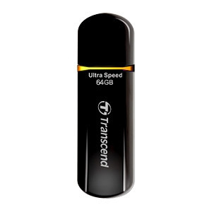 Part No: TS64GJF600 - Transcend JetFlash 600 64 GB USB 2.0 Flash Drive - Black - External