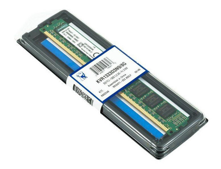 Part No: KVR1333D3N9/8G - Kingston Valueram 8GB DDR3 SDRAM Memory Module 8 GB (1 X 8 GB) DDR3 SDRAM 1333 Mhz DDR3-1333/pc3-10600 1.50 V Non-ECC Unbuf