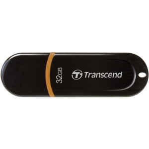 Part No: TS32GJF300 - Transcend JetFlash 300 32 GB USB 2.0 Flash Drive - Black - External