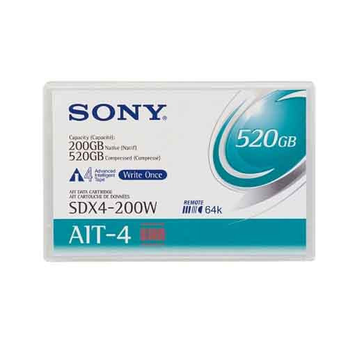 Sony AIT-4 200GB/520GB Backup WORM Tape