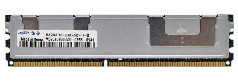 Part No: M395T5750GZ4-CE66 - Samsung 2GB (1X2GB) 667 MHz PC2-5300 ECC FULLY BUFFERED Dual Rank 240-Pin DDR3 SDRAM DIMM S