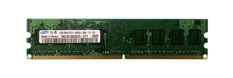 Part No: M378T2863QZS-CF7 - Samsung 1GB PC2-6400 DDR2-800MHz non-ECC Unbuffered CL6 240-Pin DIMM Single Rank Memory Module