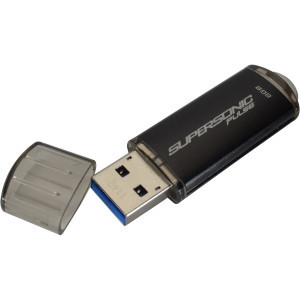 Part No:PSF8GSPUSB - Patriot Memory Signature Supersonic Pulse 8 GB USB 3.0 Flash Drive - Black - 1 Pack - External