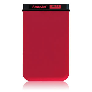 Part No: TS320GSJ25M-R - Transcend StoreJet 320 GB 2.5 External Hard Drive - USB 2.0