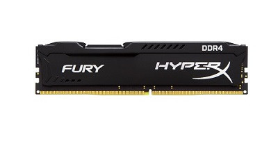 Part No: HX421C14FB/4 - Kingston HyperX FURY Black Series 4GB PC4-17000 DDR4-2133MHz non-ECC Unbuffered CL14 288-Pin DIMM Memory Module