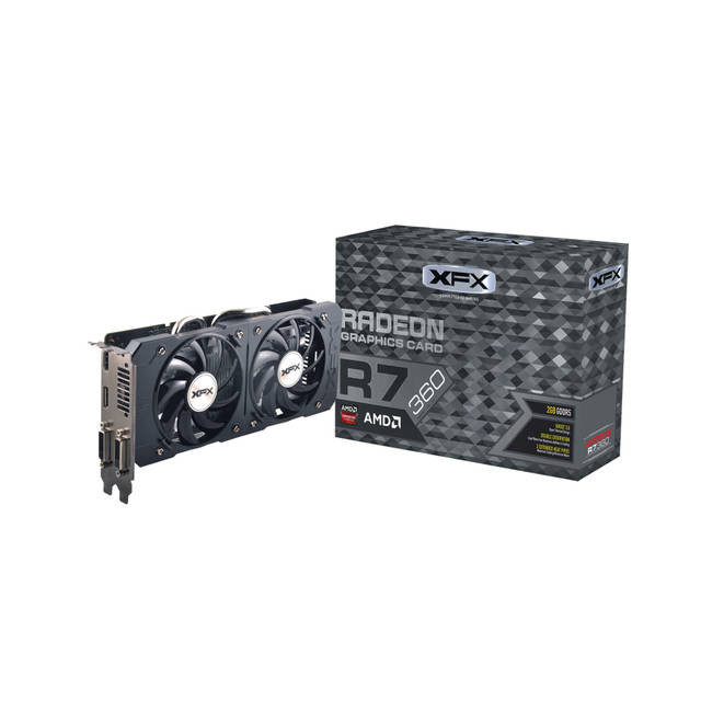 XFX AMD Radeon R7 360 2GB GDDR5 2DVI/HDMI/DisplayPort PCI-Express Video Card