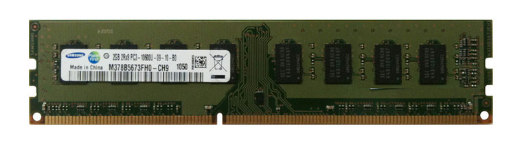 M378B5673FH0-CH9 - Samsung 2GB 1333MHz PC3-10600 CL9 ECC UNBUFFERED DDR3 SDRAM 240-Pin DIMM SAMSUNG Memory Module