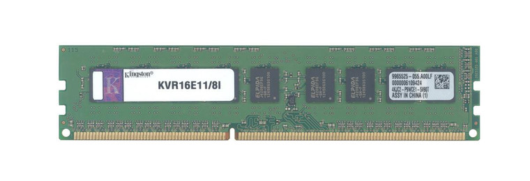 Part No: KVR16E11/8I - Kingston 8GB Module DDR3 1600Mhz Intel Validated 8 GB (1 X 8 GB) DDR3 SDRAM 1600 Mhz DDR3-1600/pc3-12800 1.50 V ECC Unbuffered