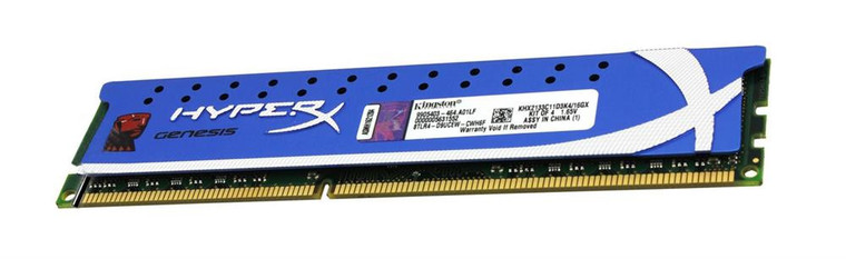 Part No: KHX2133C11D3K4/16GX - Kingston HyperX Genesis 16GB Kit (4 X 4GB) 2133MHz DDR3 non-ECC CL11 DIMM (Kit of 4) XMP