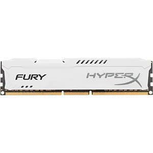 Part No: HX313C9FW/4 - Kingston HyperX FURY White Series 4GB PC3-10600 DDR3-1333MHz non-ECC Unbuffered CL9 240-Pin DIMM Memory Module