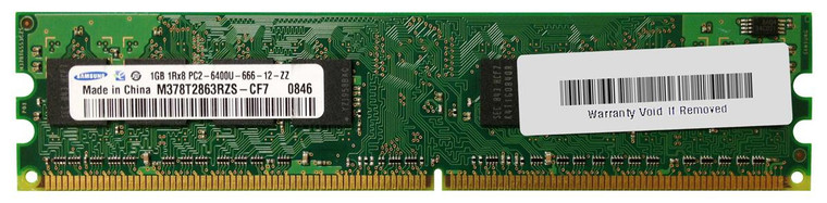 Part No: M378T2863RZS-CF7 - Samsung 1GB PC2-6400 DDR2-800MHz non-ECC Unbuffered CL6 240-Pin DIMM Memory Module