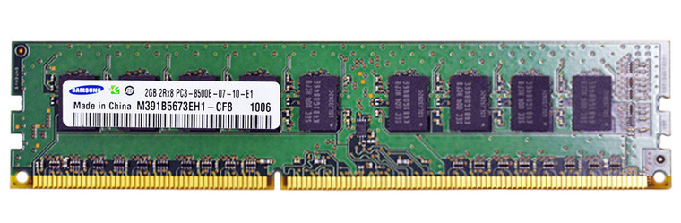 Part No: M391B5673EH1-CF8 - Samsung 2GB (1X2GB) PC3-10600 1333MHz 2RX8 UNBUFFERED ECC 1.5V DDR3 SDRAM 240-PIN