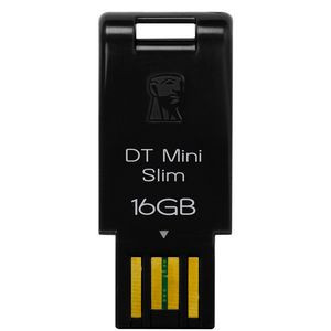 Part No: DTMS/16GB - Kingston 16GB DataTraveler Mini Slim USB Flash Drive - 16 GB - USB - External