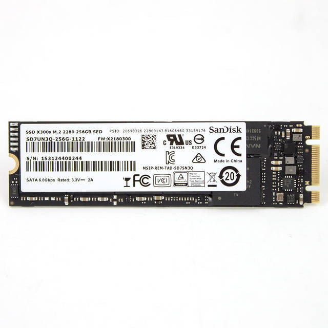 SanDisk X300s SD7UN3Q-256G-1122 256GB M.2 2280 SATA3 Solid State Drive