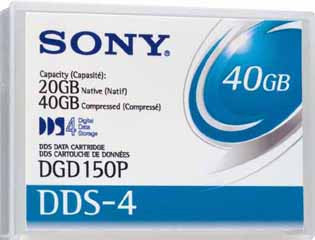 Sony DGD150P DDS-4 20GB/40GB Backup Tape -  Pack