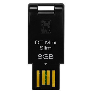 Part No: DTMSB/8GB - Kingston 8GB DataTraveler Mini Slim USB 2.0 Flash Drive - 8 GB - USB - External