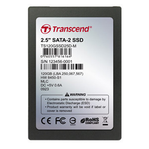 Part No: TS120GSSD25D-M - Transcend SSD25D 120 GB Internal Solid State Drive - 2.5 - SATA/300 - Hot Swappable