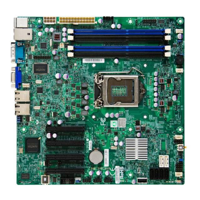 Supermicro X9SCM-F-B LGA1155/ Intel C204 PCH/ DDR3/ SATA3/ V&2GbE/ MATX Server Motherboard,