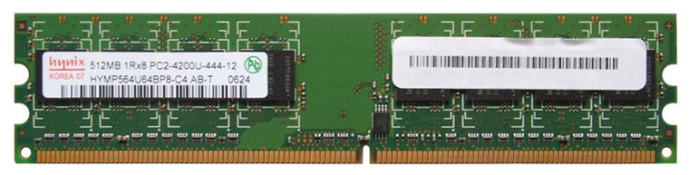 Part No: HYMP564U64BP8-C4 - Hynix 512MB PC2-4200 DDR2-533MHz non-ECC Unbuffered CL4 240-Pin DIMM Memory Module