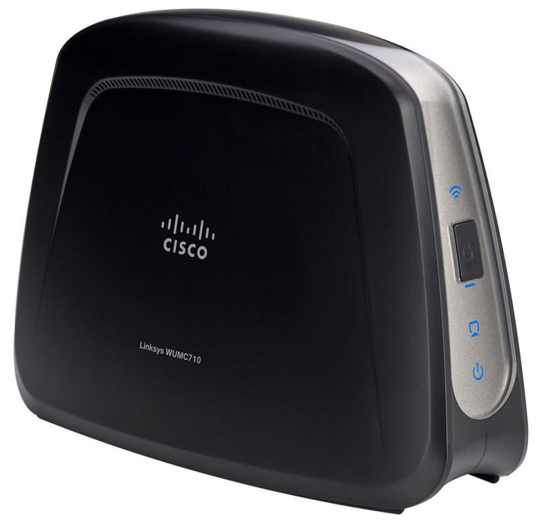 Part No: WUMC710 - Linksys Wireless-AC Wi-Fi 5GHz Universal Media Connector Bridge with 4-Port Switch (Refurbished)