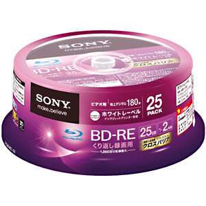 Part No: BD-R25PWX25CB - TDK 2x BD-R Media - 25GB - 25 Pack Spindle