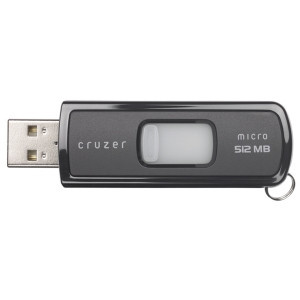 Part No: SDCZ4-512-A10 - SanDisk 512MB Cruzer Micro Flash Drive - 512 MB - USB