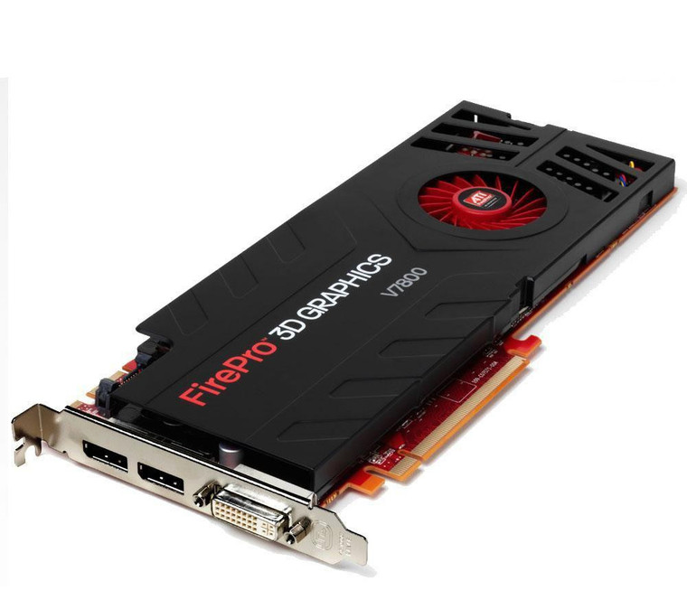 Part No: 100-505604 - ATI Tech ATI FirePro V7800 2GB 256-Bit GDDR5 PCI Express 2.0 x16 Dual-link DVI/ DisplayPort/ CrossFire Supported Workstation Video Graphics