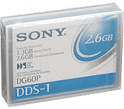 Sony DG60P DDS-1 1.3GB/2.6GB Backup Tape -  Pack