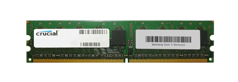 Part No: CT715584 - Crucial 1GB PC2-6400 DDR2-800MHz ECC Unbuffered CL5 240-Pin DIMM Memory Module for Dell Precision WorkStation 380 Workstation