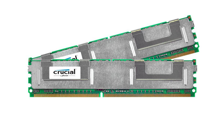 Part No: CT2KIT25672AF667 - Crucial 4GB Kit (2 X 2GB) PC2-5300 DDR2-667MHz ECC Fully Buffered CL5 240-Pin DIMM Memory