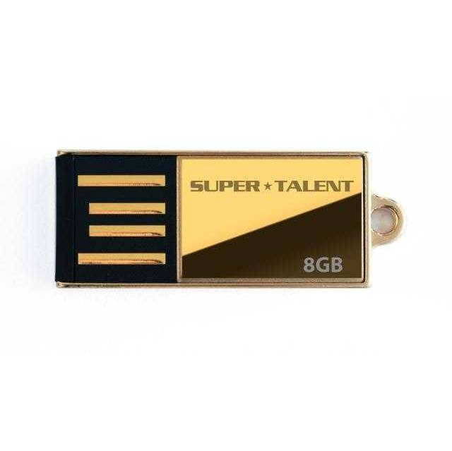 Super Talent Pico-C 8GB Gold Limited Edition USB 2.0 Flash Drive