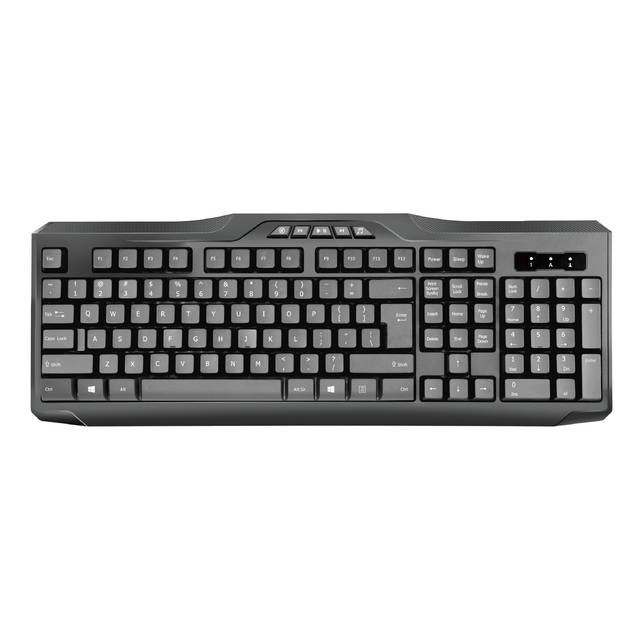 iMicro KB-US9851M Multimedia Wired USB English Keyboard (Black)