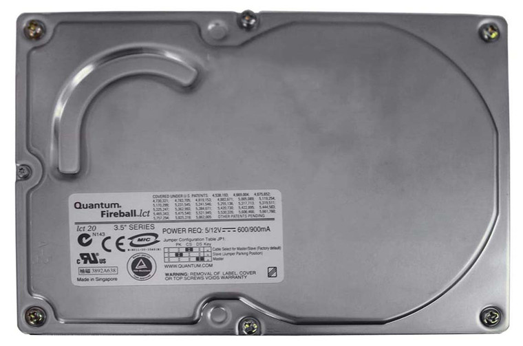 Part No: QML40000LDA - Quantum 40 GB 3.5 Internal Hard Drive - IDE Ultra ATA/100 (ATA-6) - 4500 rpm - 128 KB Buffer