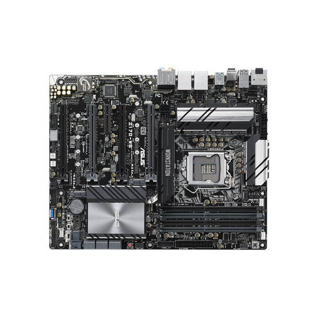 Asus Z170 WS LGA1151/ Intel Z170/ DDR4/ Quad CrossFireX & Quad SLI/ SATA3&USB3.1/ M.2&U.2/ A&2GbE/ ATX Motherboard