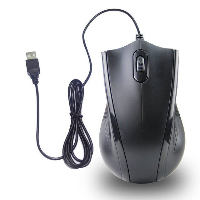 iMicro MO-M128MI Wired USB Optical Mouse (Black)