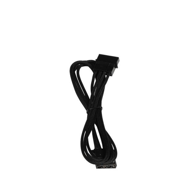 BitFenix Alchemy Multisleeved 45cm 4Pin Molex Male to 4Pin Molex Female Extension Cable (Black)