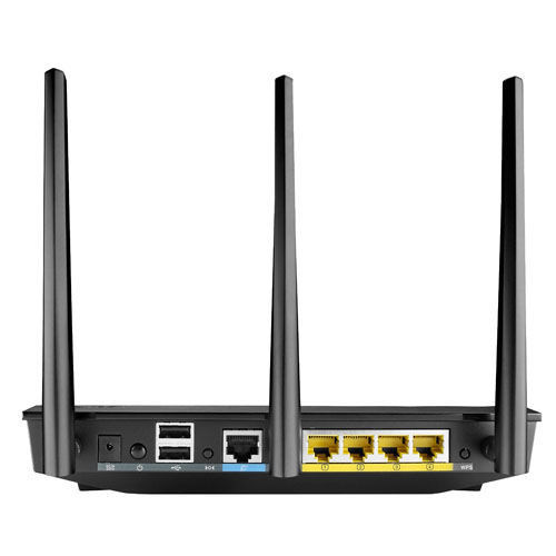 Part No: RT-AC66U - Asus Wireless ROuter Ieee 802.11ac 3 X Antenna Ism Band Unii Band 1750 Mbps Wireless Speed 4 X Network-Port 1 X Broadband-Port USB Desktop