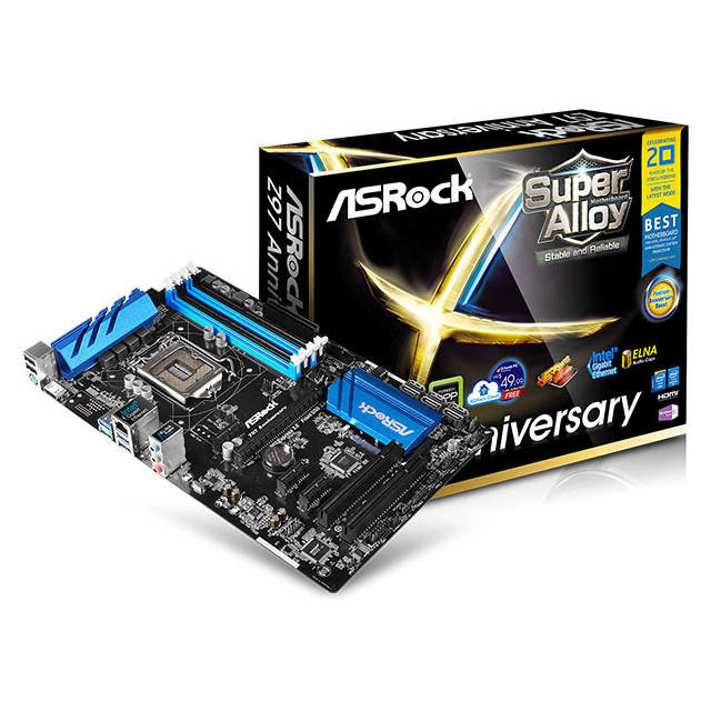 ASRock Z97 ANNIVERSARY LGA1150/ Intel Z97/ DDR3/ SATA3&USB3.0/ A&GbE/ ATX Motherboard