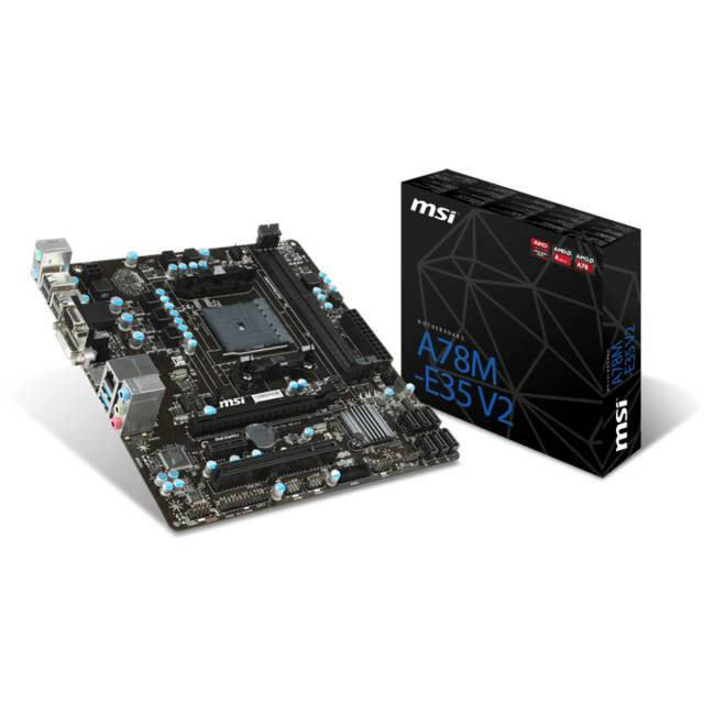 MSI A78M-E35 V2 Socket FM2+/ AMD A78/ DDR3/ SATA3&USB3.0/ A&GbE/ MicroATX Motherboard