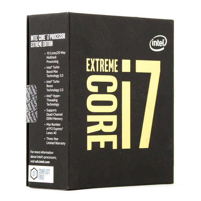 Intel Core i7-6950X Broadwell E Processor 3.0GHz 25MB LGA 2011-3 CPU w/o Fan, Retail